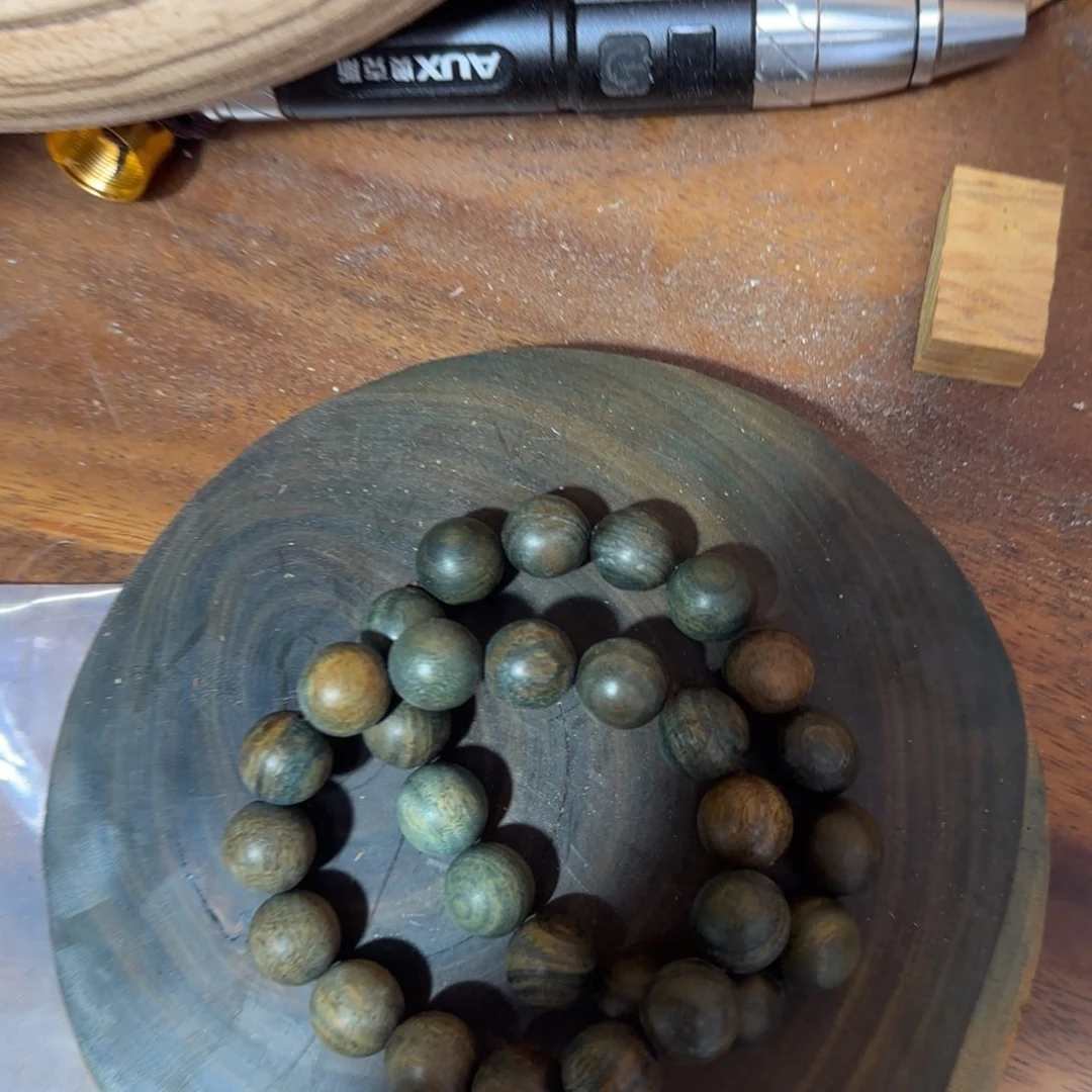 维腊木（绿檀）绿檀手串1.5