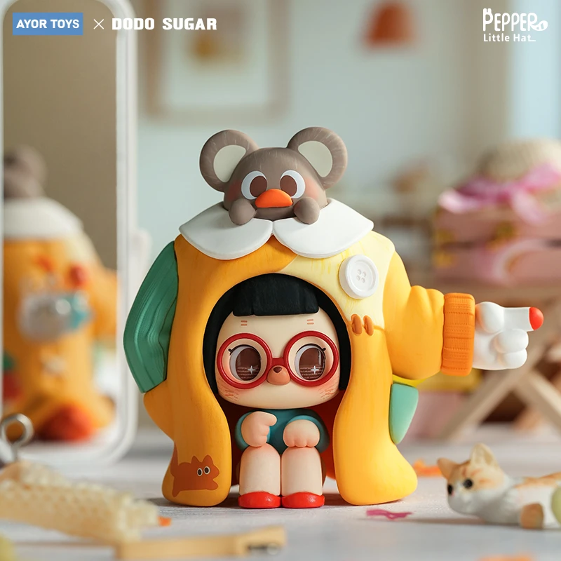 AYOR TOYS X DODO SUGAR Pepper奇思妙想小帽子系列潮流盲盒摆件