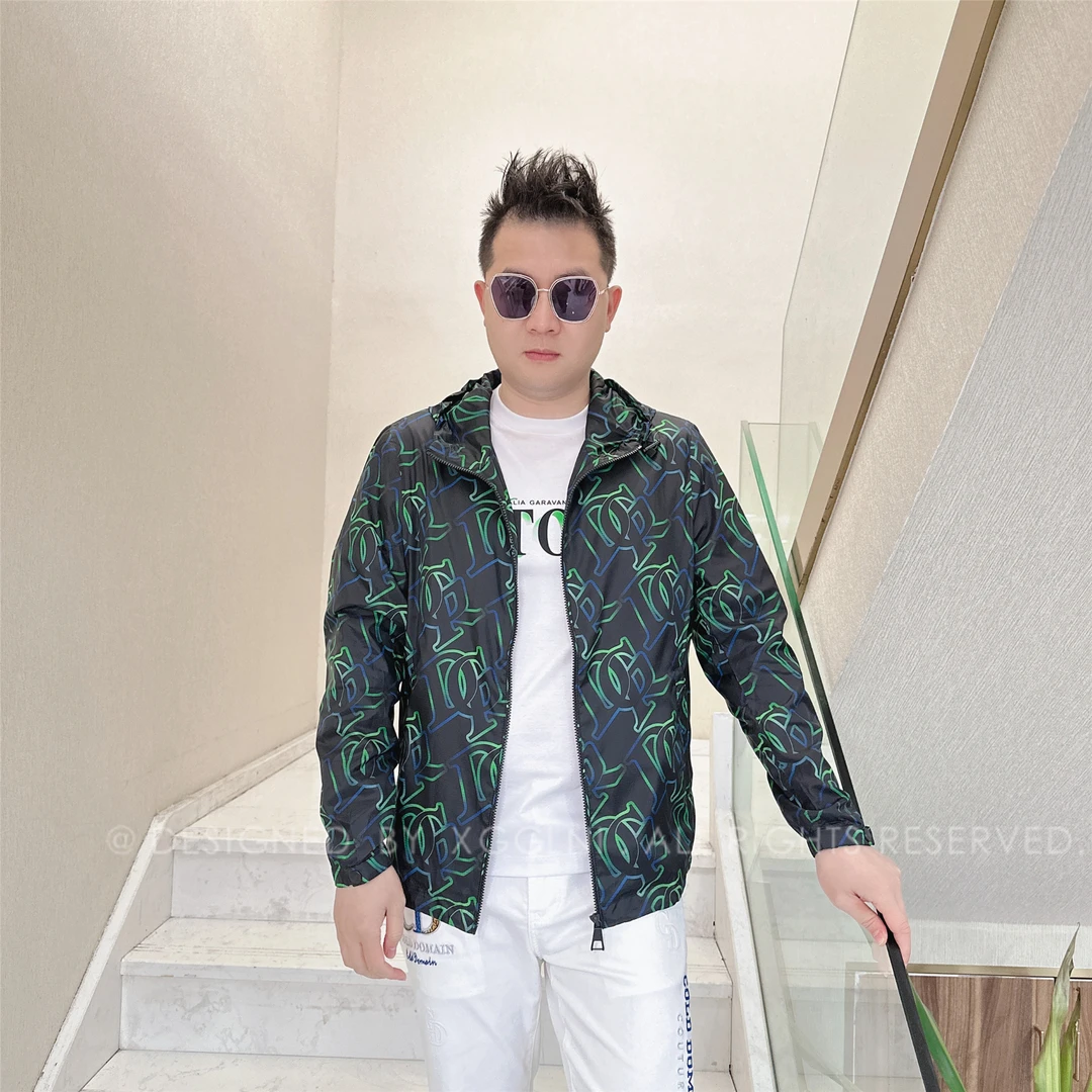 春夏新款浮力回馈XGG全字母叠加轻奢高端男士上档次外套男装夹克