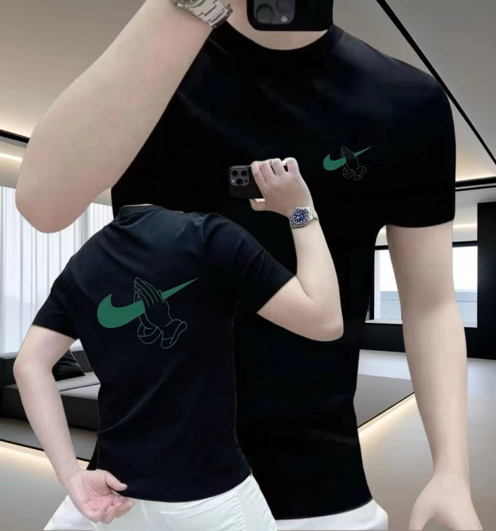 夏季ins潮牌街头圆领上衣美式痞帅重磅纯棉短袖T恤青年男女款