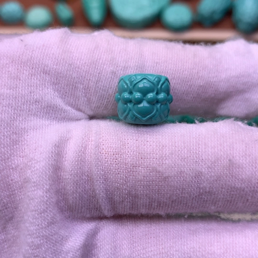 原生态散珠配珠并蒂莲花卡12