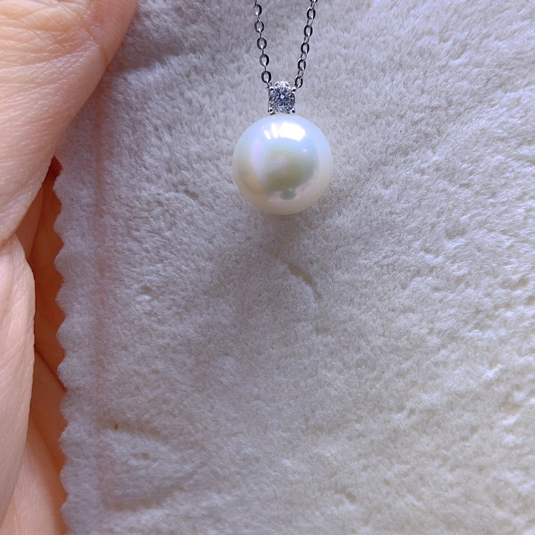 吊坠(赠链)淡水珍珠银S925镶嵌