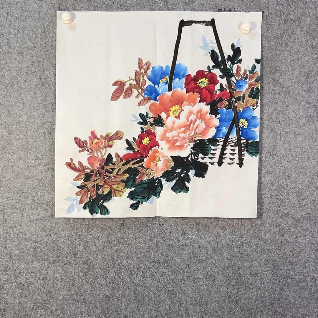 国画768 牡丹等植物生长于这里生长