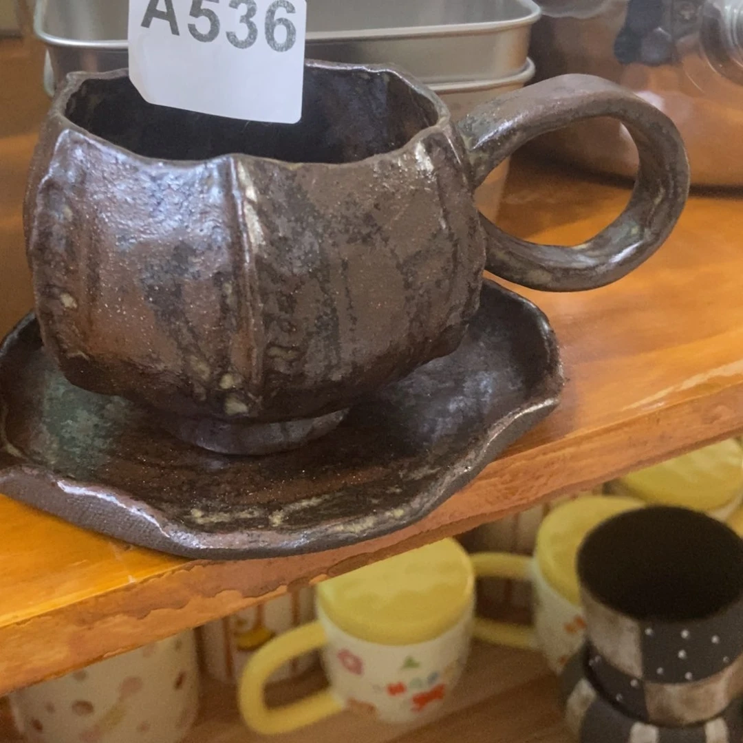 陶瓷慢**光手捏咖啡杯