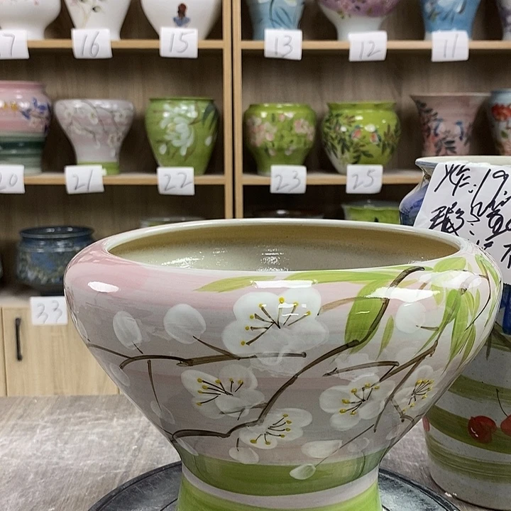 缸13zp景德镇陶瓷花盆