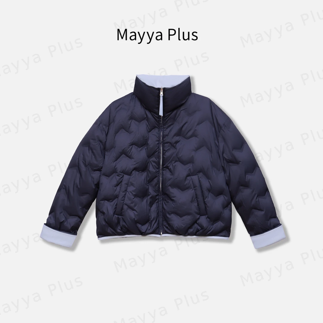 【冬日魔方】Mayya Plus麦芽定制气质显瘦流光风羽绒服外套32546625