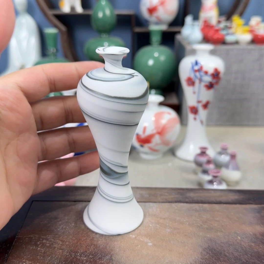 陶瓷手工小花器摆件