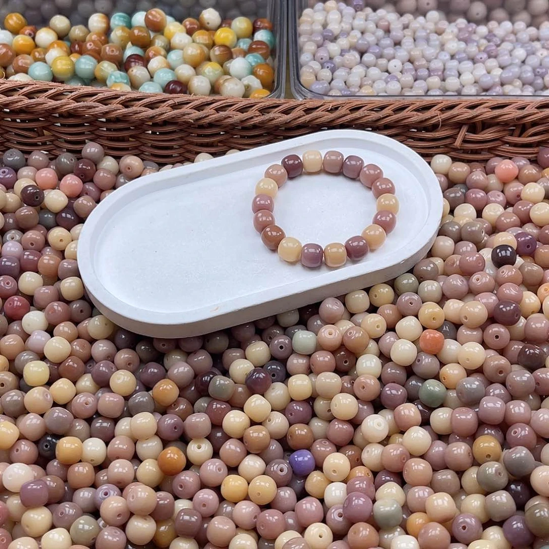 白玉菩提吊坠z微瑕11mm/100+50颗