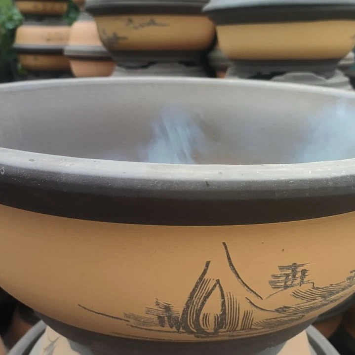 紫砂花盆紫砂瑕疵45/18