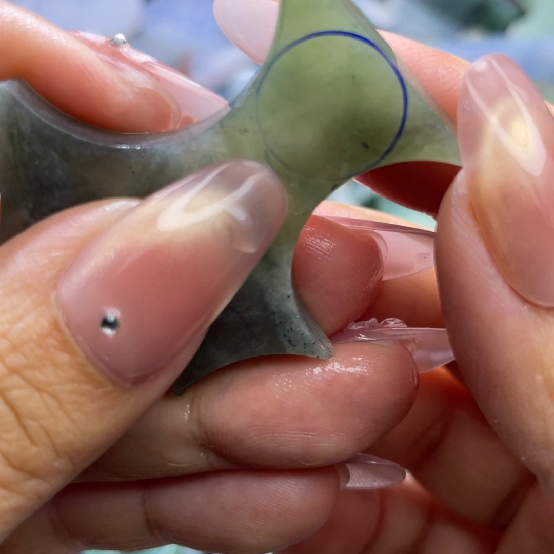 定制翡翠未镶嵌天然翡翠冰茶平安扣