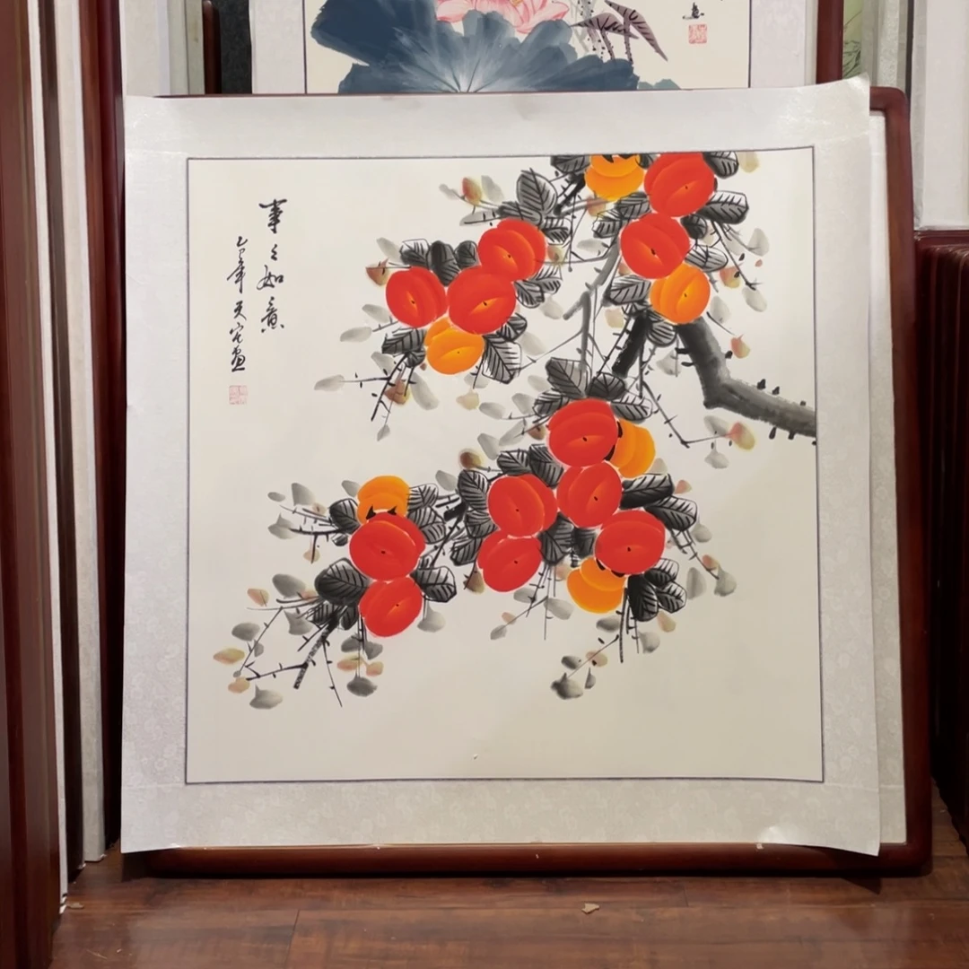 快***K国画带框尺寸83*83厘米