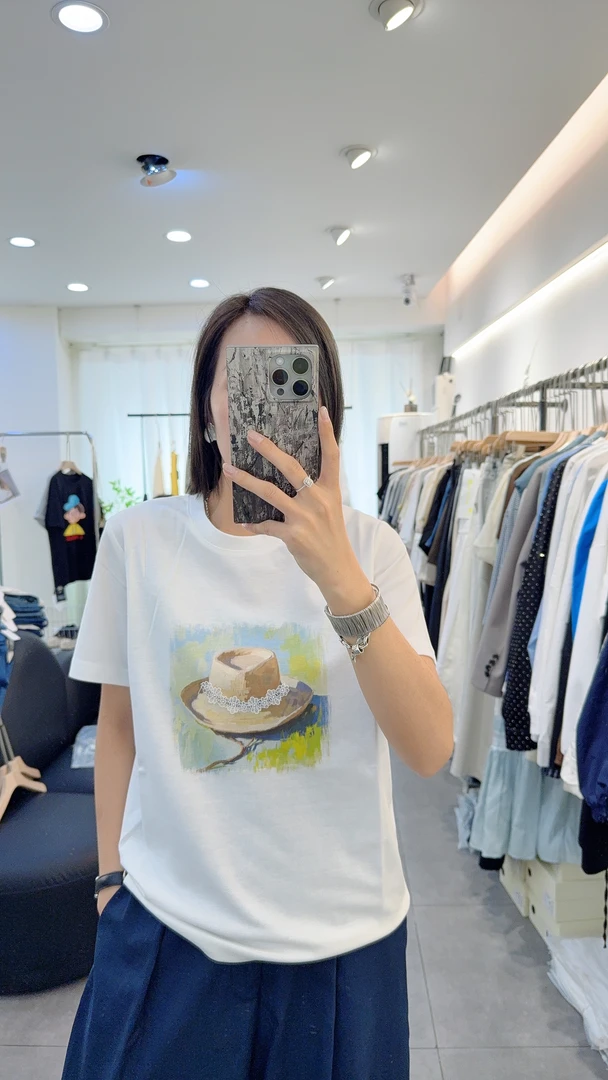 慈溪XYY草帽白T恤