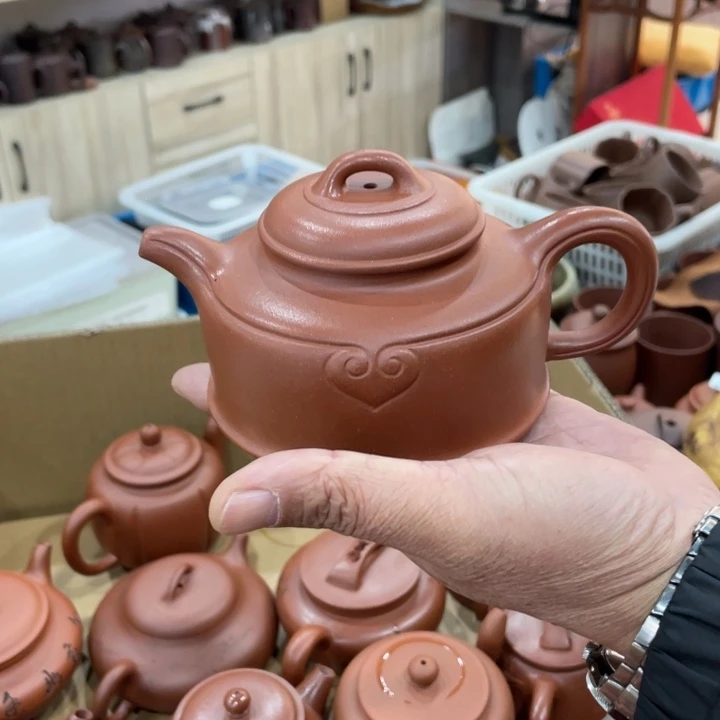 紫泥茶壶阿*手工制作300 cc