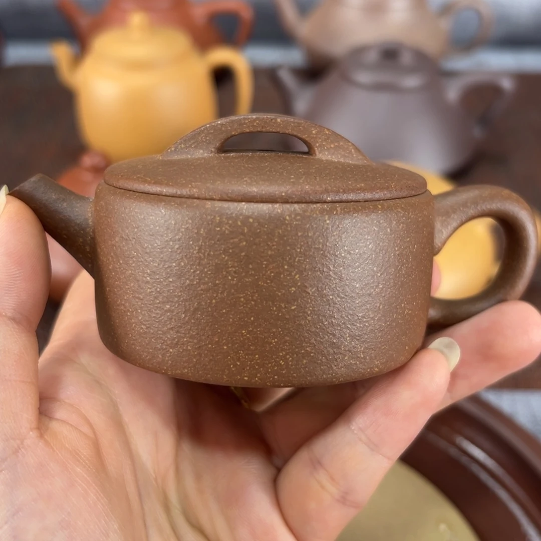 茶壶紫砂黄降破汉瓦90cc