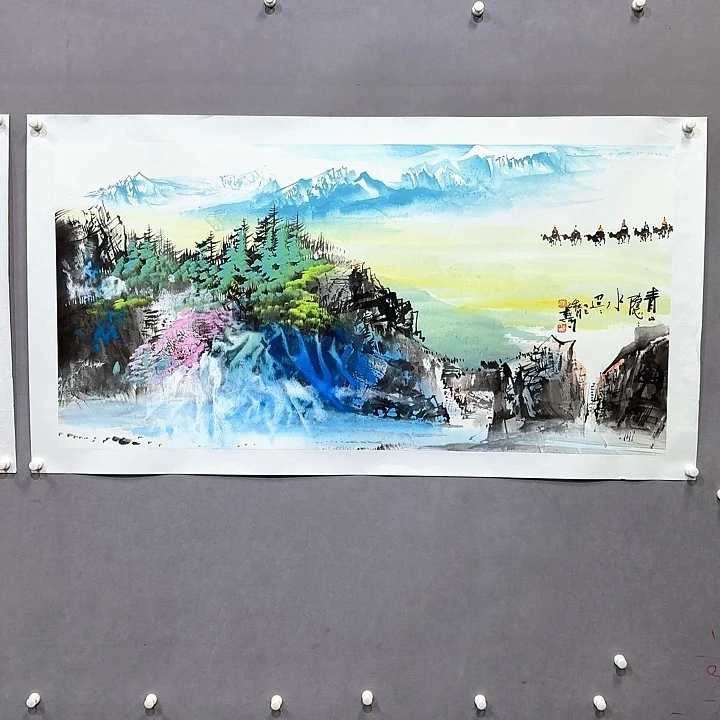 国画亲笔手绘放心去藏