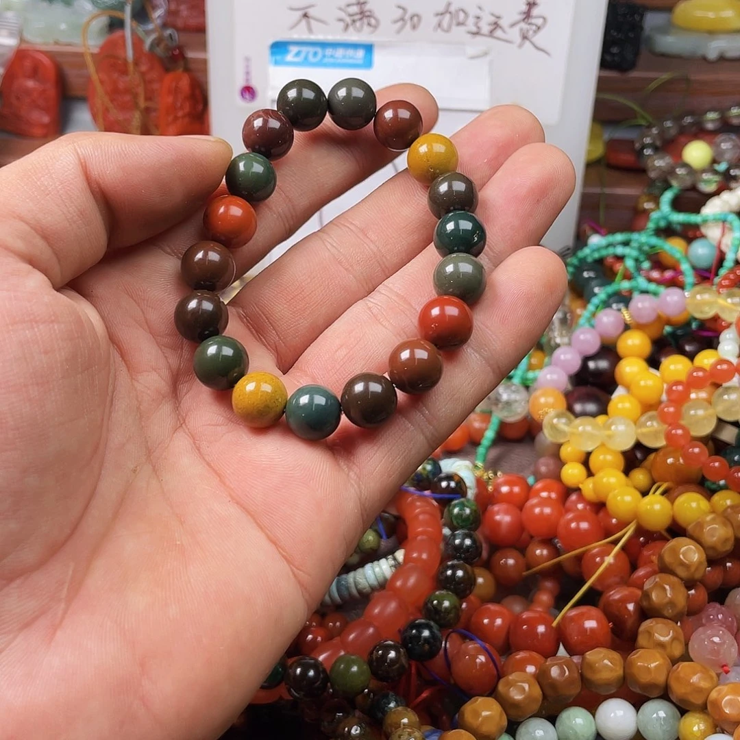 土***玛瑙/玉髓项链未镶嵌46817