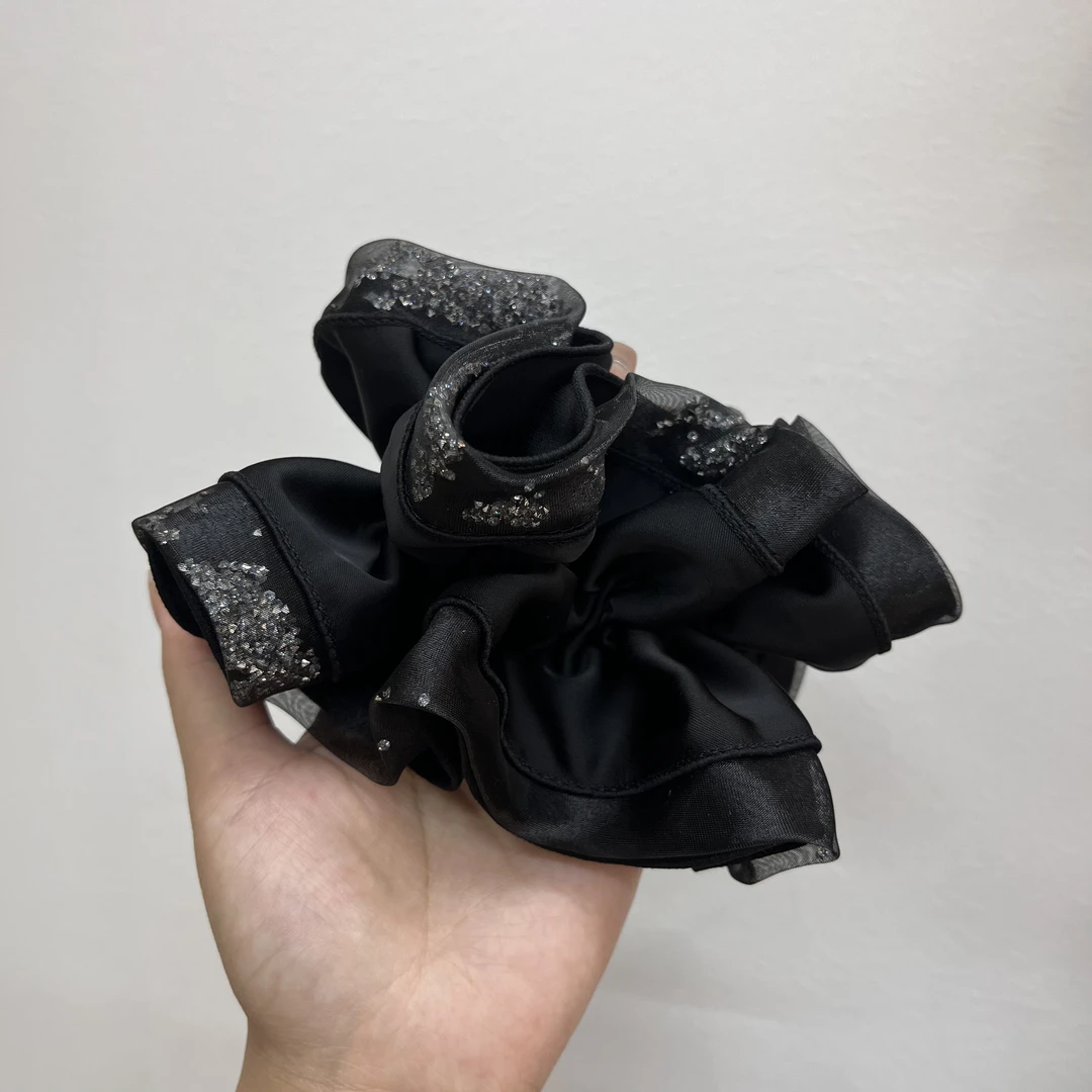 高级感显发量水晶丸子头发圈