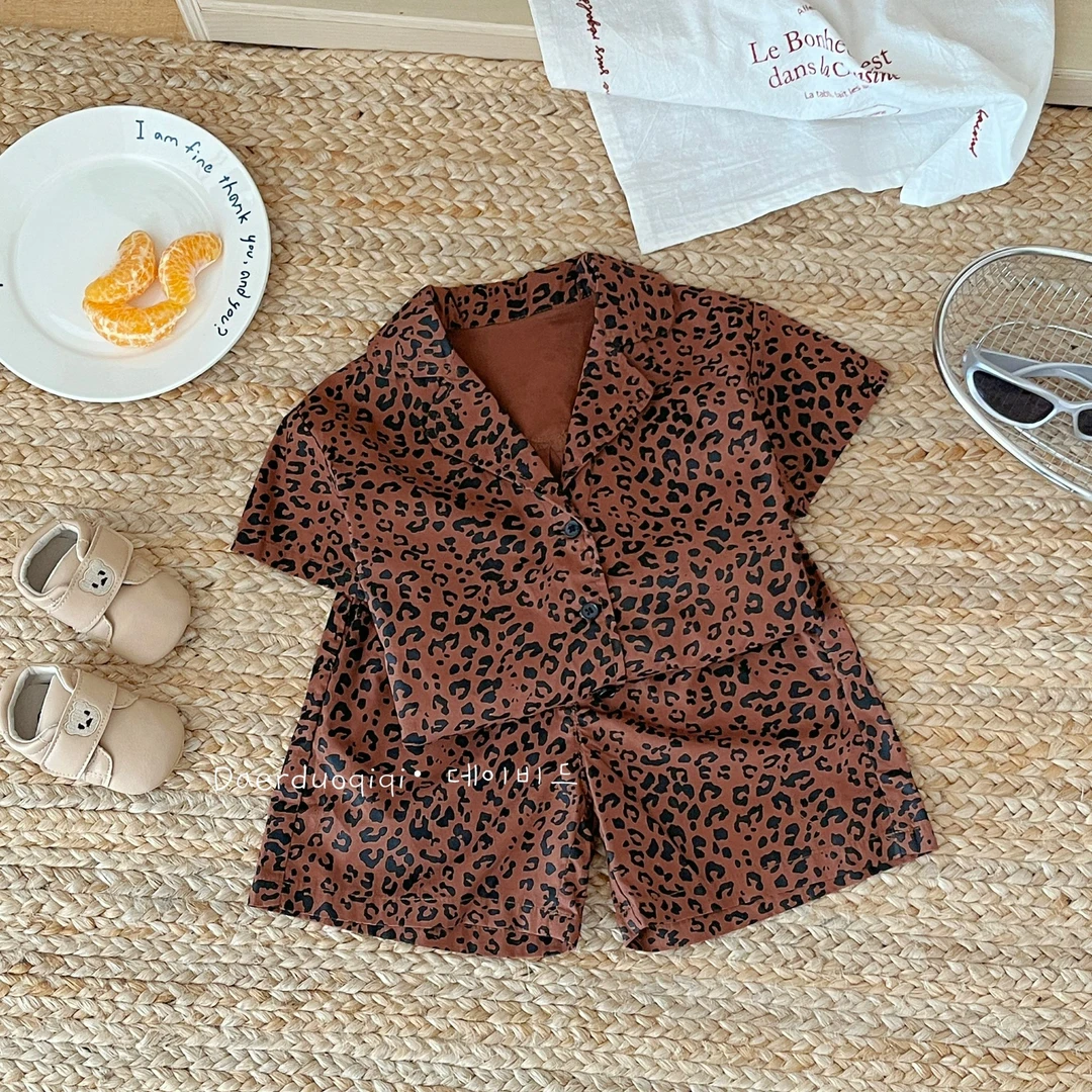 男童夏季夏装套装童装儿童2025新款痞帅男孩小童炸街宝宝套装