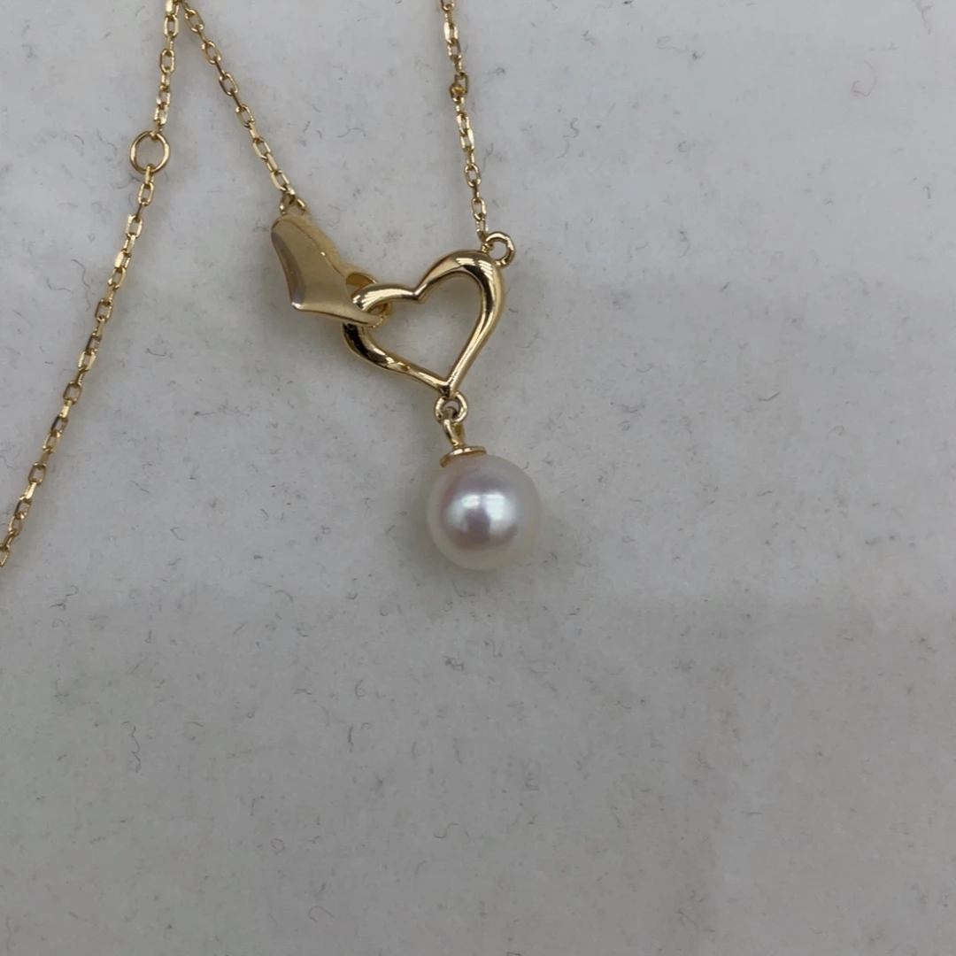 银S925镶嵌海水珍珠颈饰