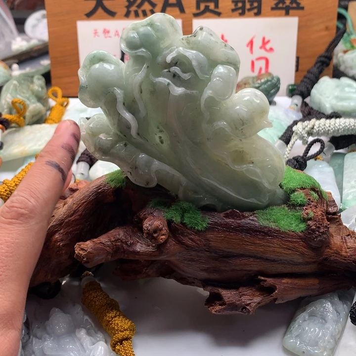 颈饰未镶嵌翡翠保真天然a货翡翠