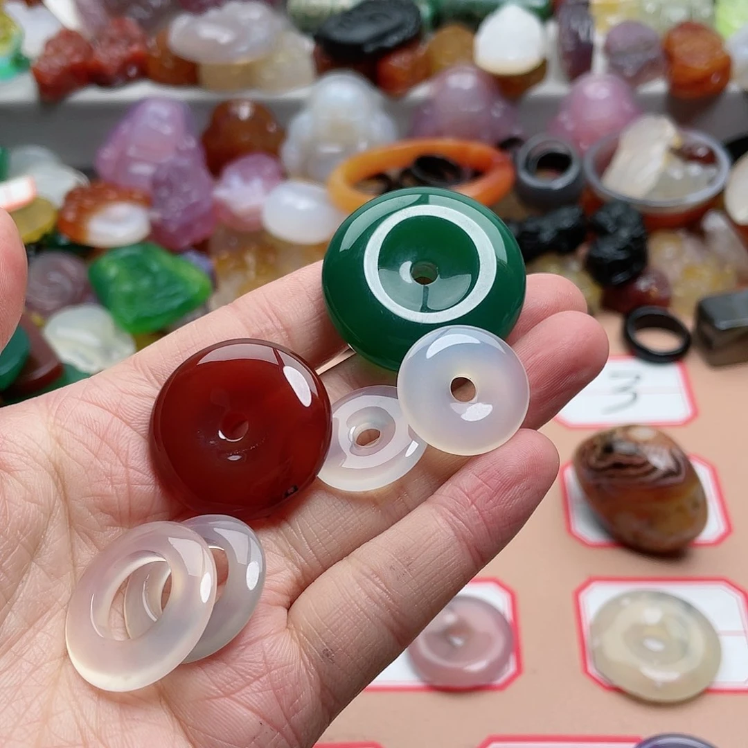 玛瑙/玉髓颈饰合金左*