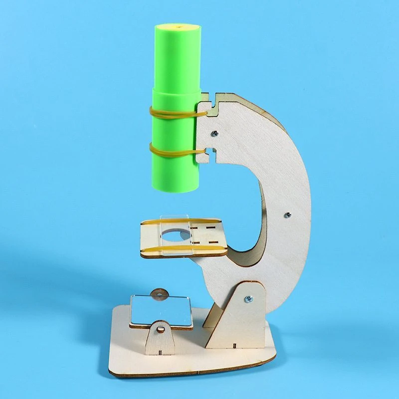 科技小制作小发明DIY自制显微镜儿童手工拼装物理实验科学小实验