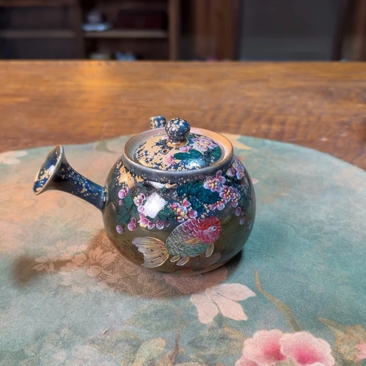 柴烧纯手工手绘陶瓷