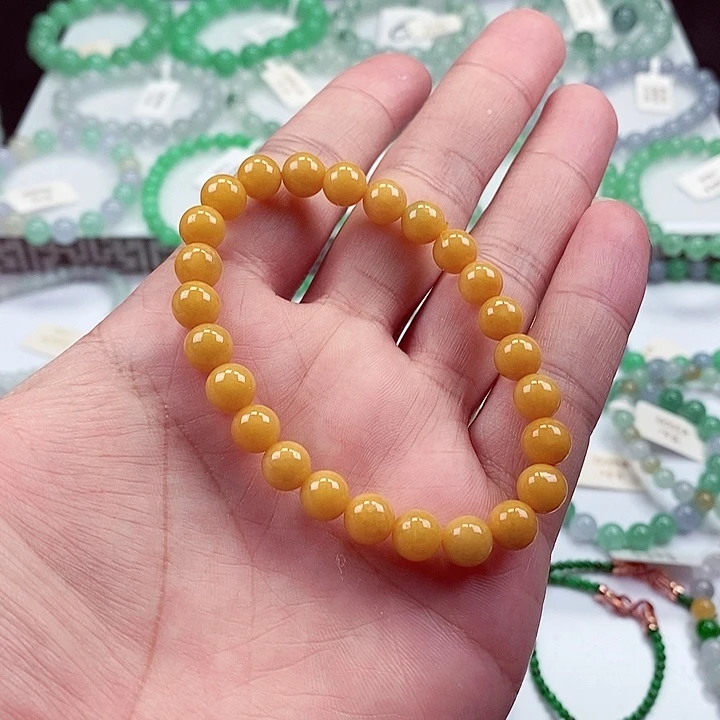 翡翠手链未镶嵌卡7.5