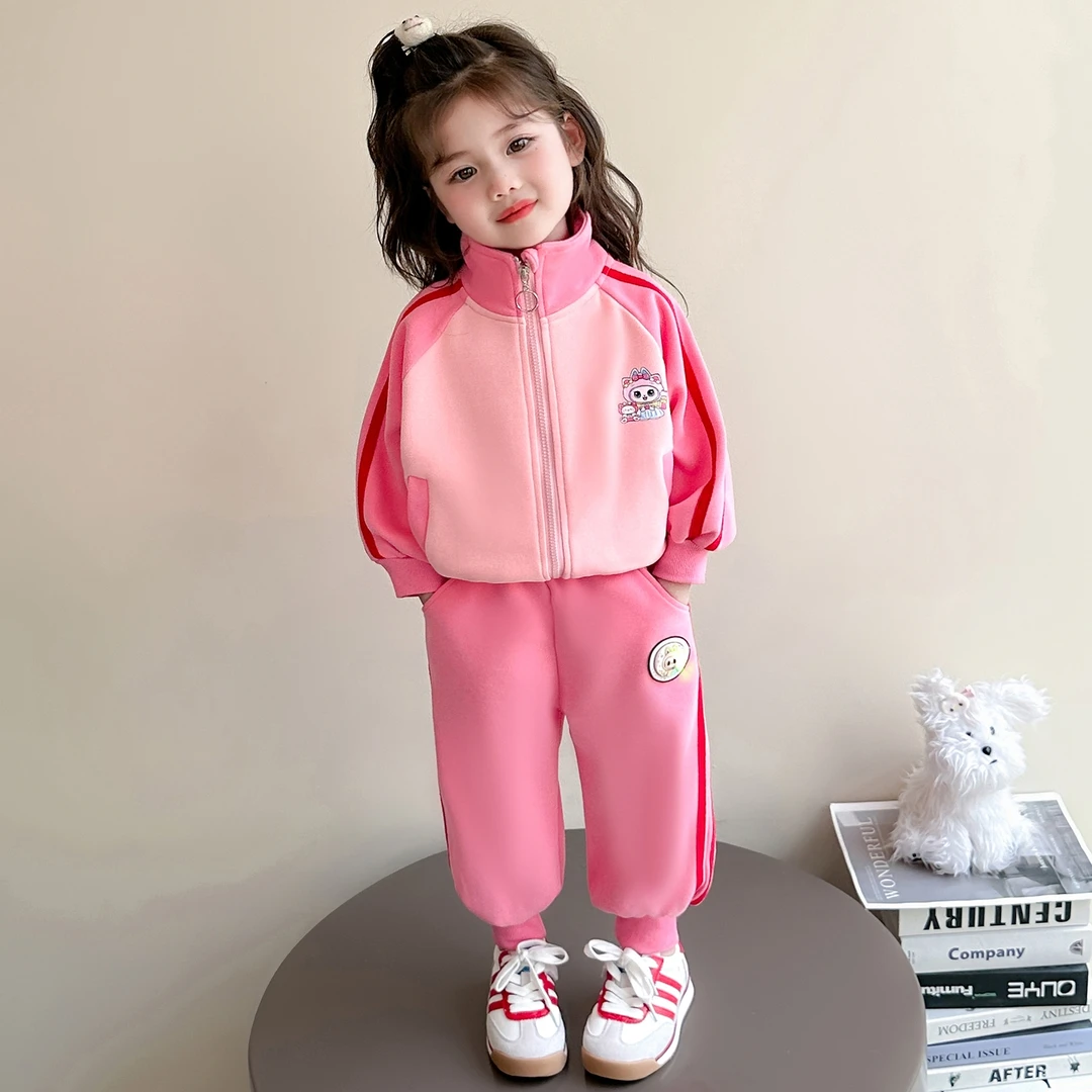 女宝宝外套拉布布套装秋装2025新款洋气儿童时髦两件套女童衣服潮