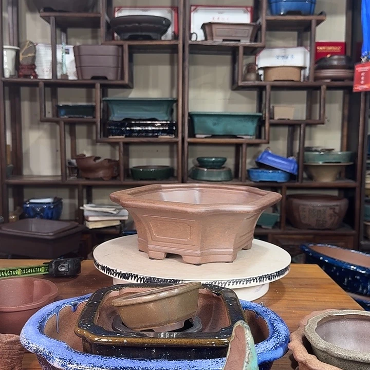 花***甲紫砂花盆加奎紫砂花盆