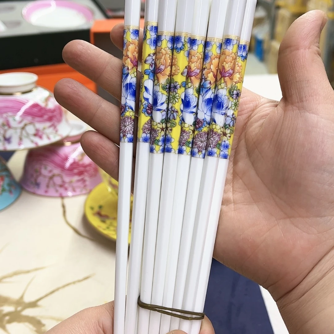 【闪购商品】骨瓷10双黄。。。。。。。