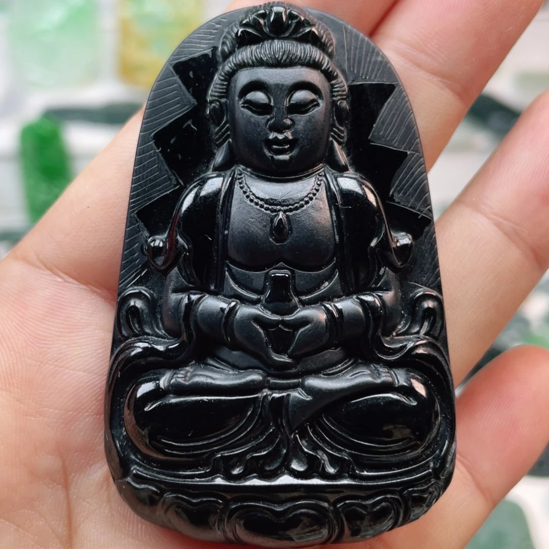翡翠颈饰未镶嵌观音