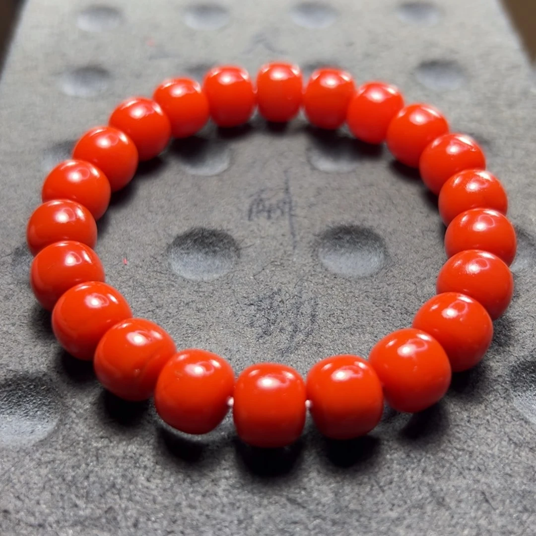 未镶嵌东山大水沟料南红手串尺寸10mm南红玛瑙