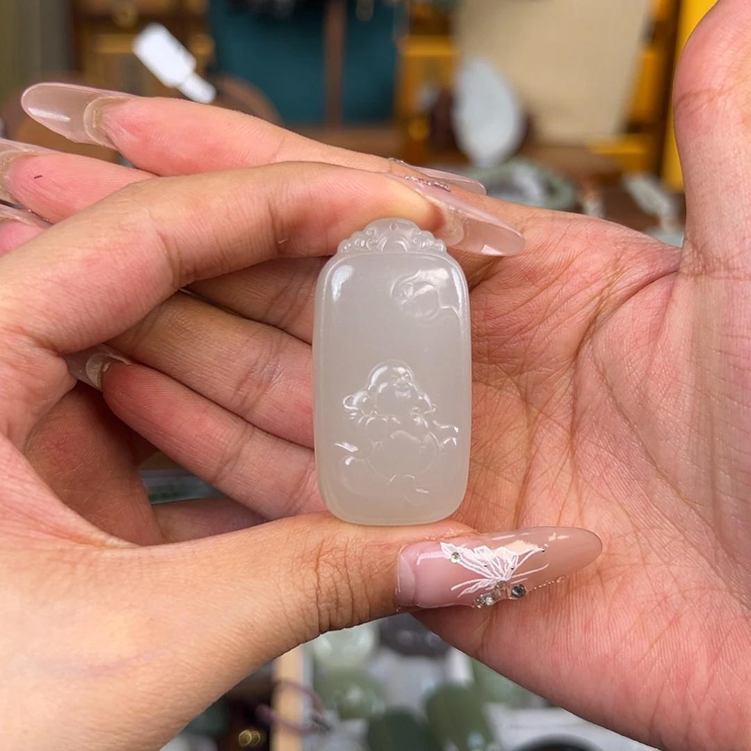 和田玉吊坠(不含链)未镶嵌赠绳