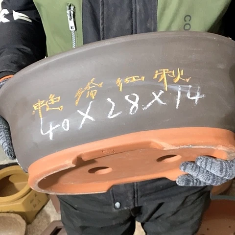 紫砂花盆手工制作