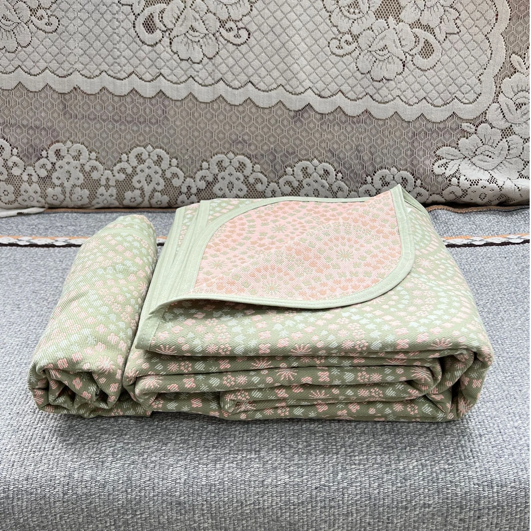 木蘭摇非遗土布高品AB棉加厚老粗布软凉席透气吸汗凉感可机洗