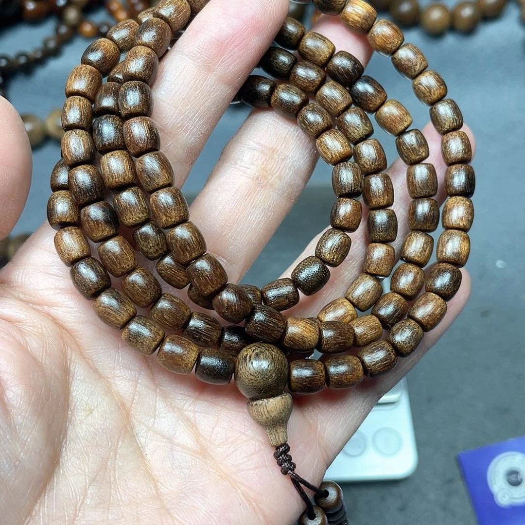 沉香手串芽庄紫棋0.7