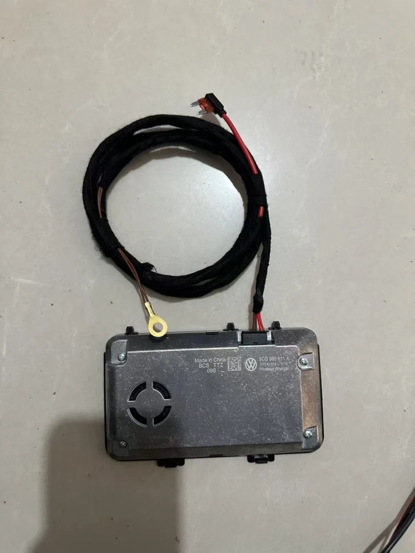 大众原厂无线充电 定制线束 对插保险丝 无损安装