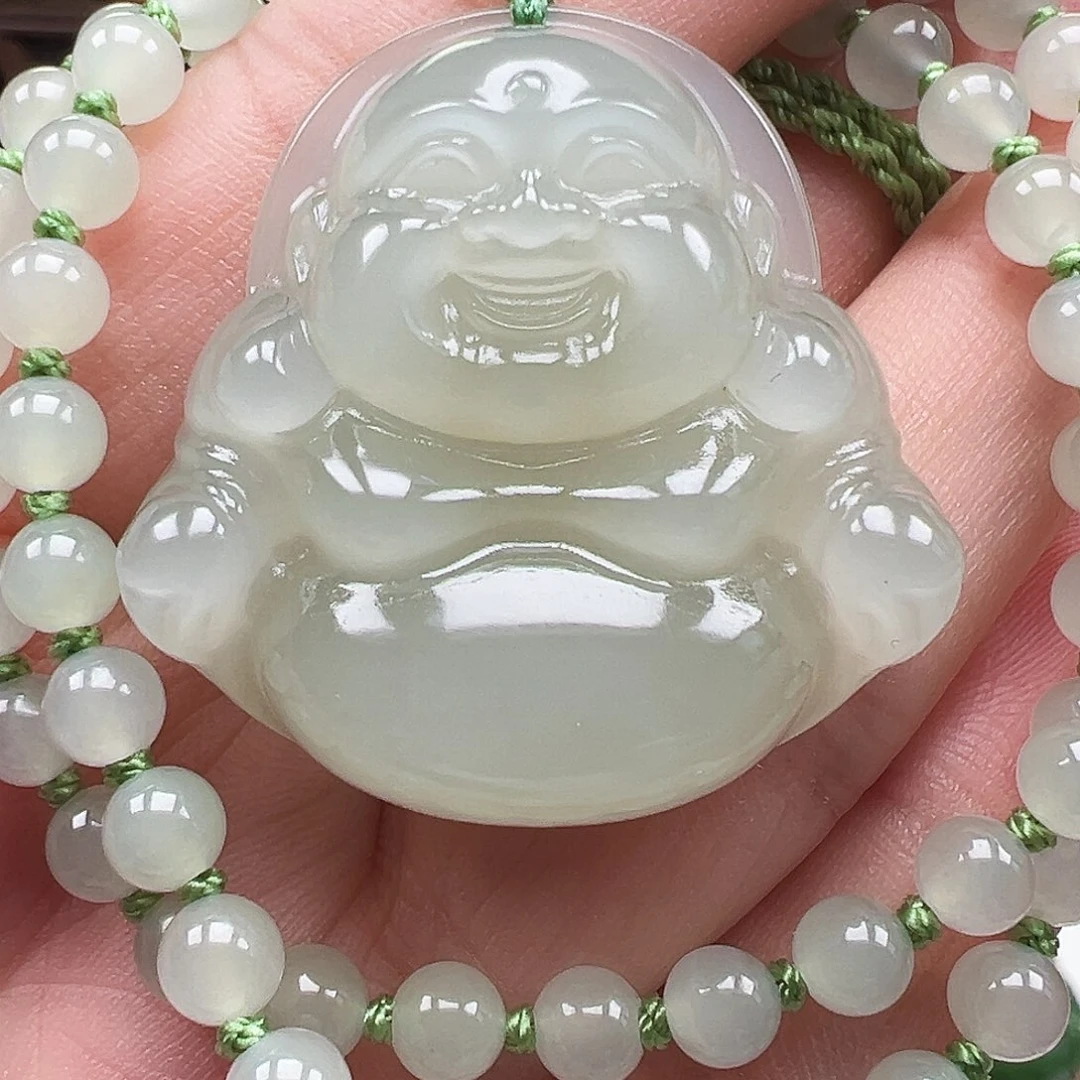 和田玉未镶嵌吊坠(赠链)