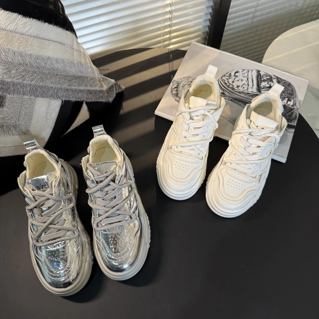 2025新款厚底松糕鞋真皮时尚板鞋2023-12