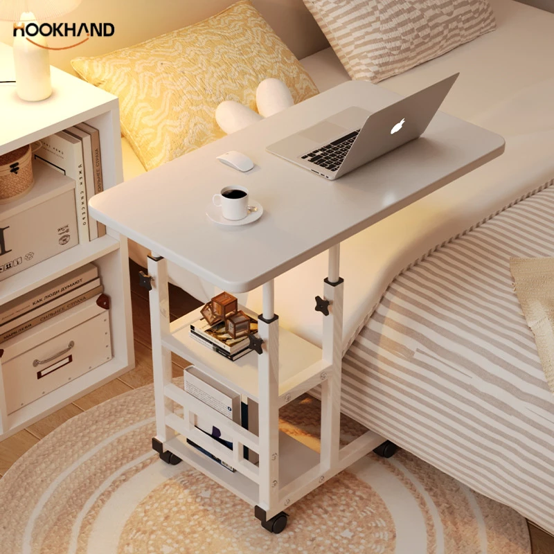 可移动升降床边桌卧室家用学生书桌懒人宿舍床上桌笔记本电脑桌子