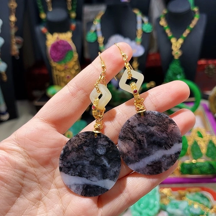 【闪购商品】翡翠耳饰未镶嵌翡翠