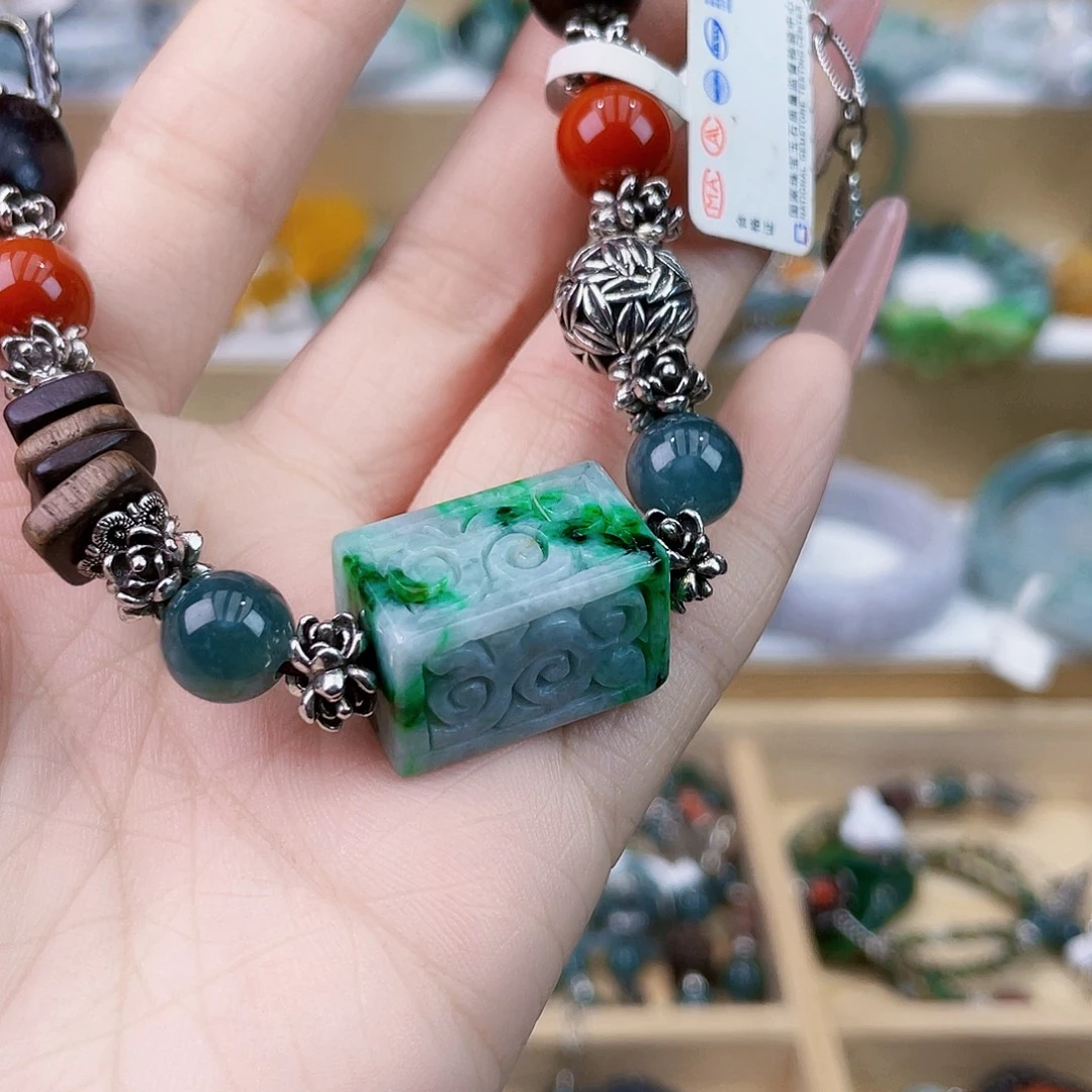 翡翠未镶嵌手链手链