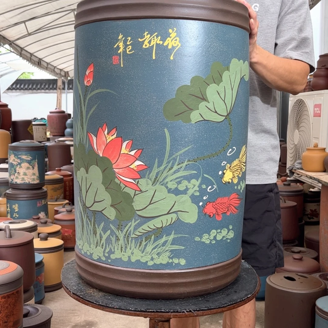 紫砂茶叶罐60 饼茶叶罐
