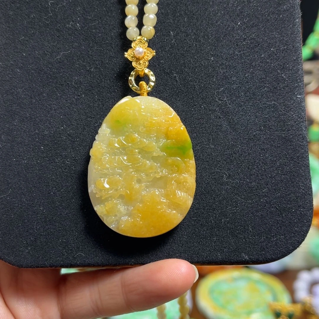 翡翠未镶嵌颈饰天然翡翠