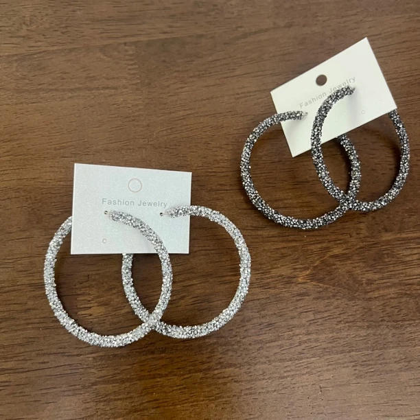 铁合金仿水晶耳饰 小碎方钻耳环个性饰品日韩时尚气质配饰