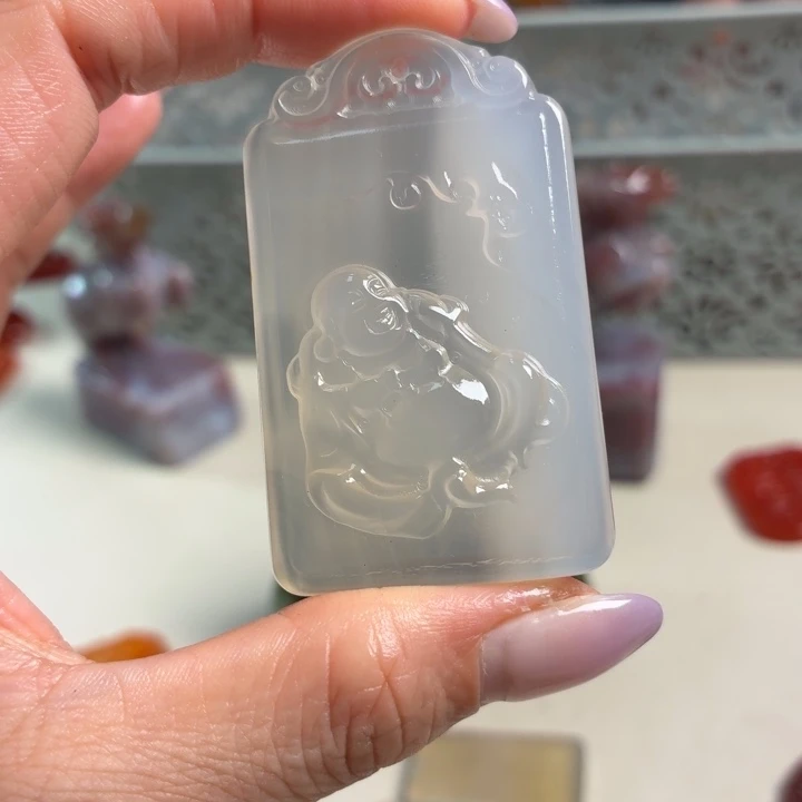 玛瑙/玉髓未镶嵌吊坠(不含链)