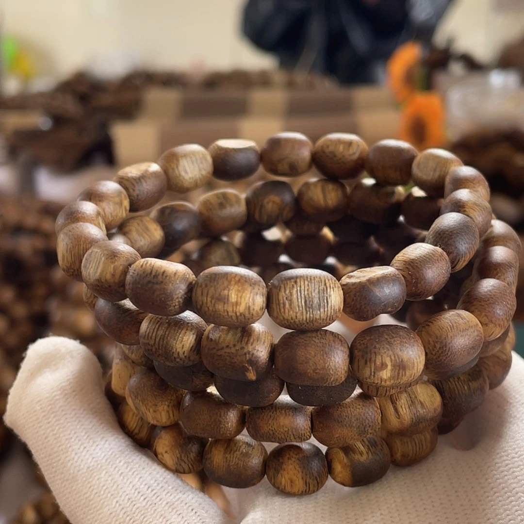 沉香手串大瘤疤单圈6克多样拍一