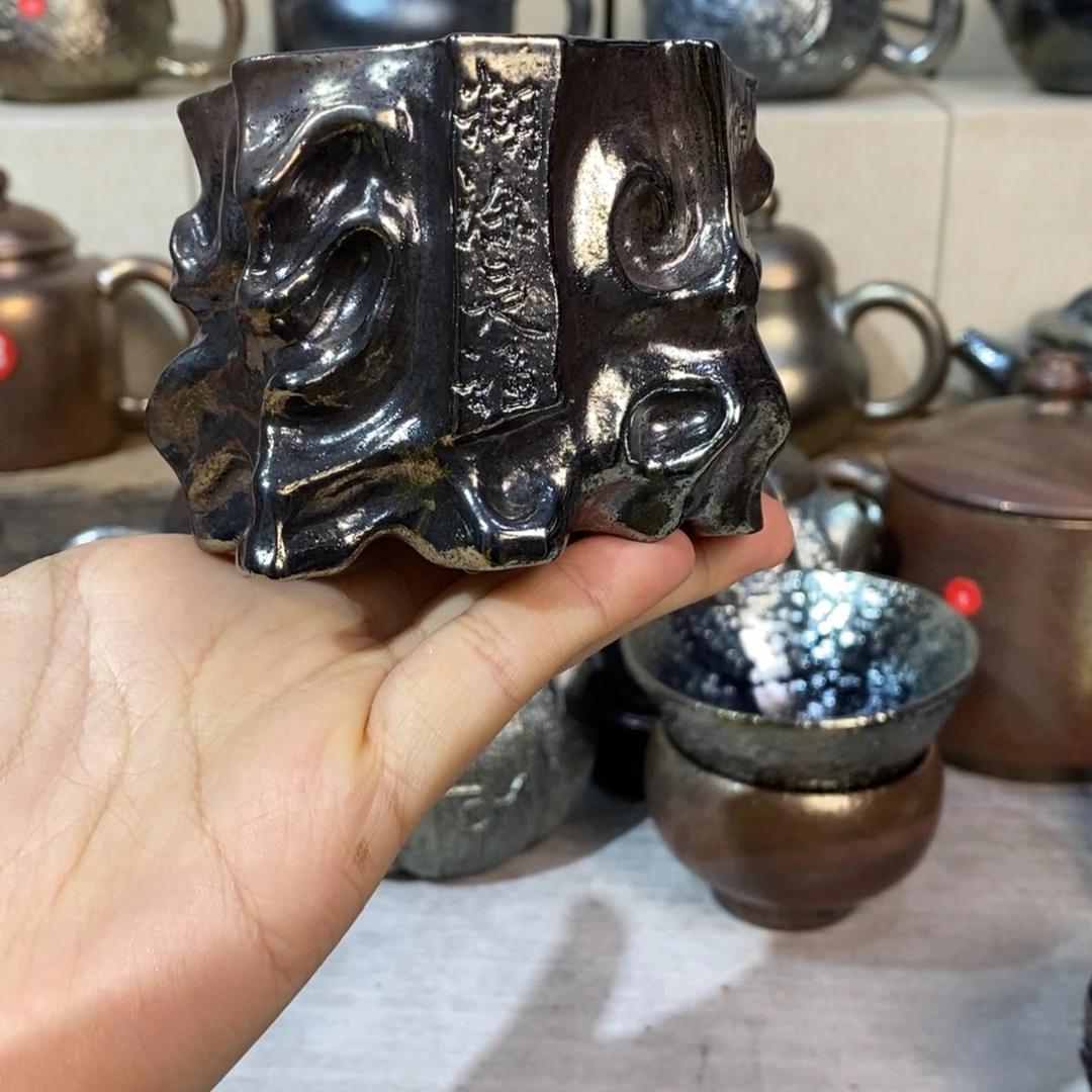 木***土云南建水紫陶柴烧微瑕特价杯