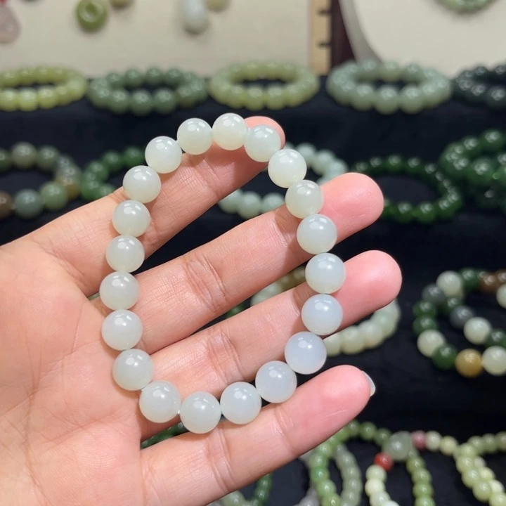 和田玉未镶嵌手链卡10